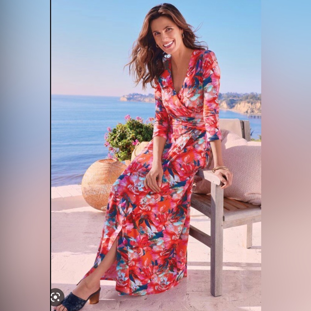 Floral Wrap Maxi Dress